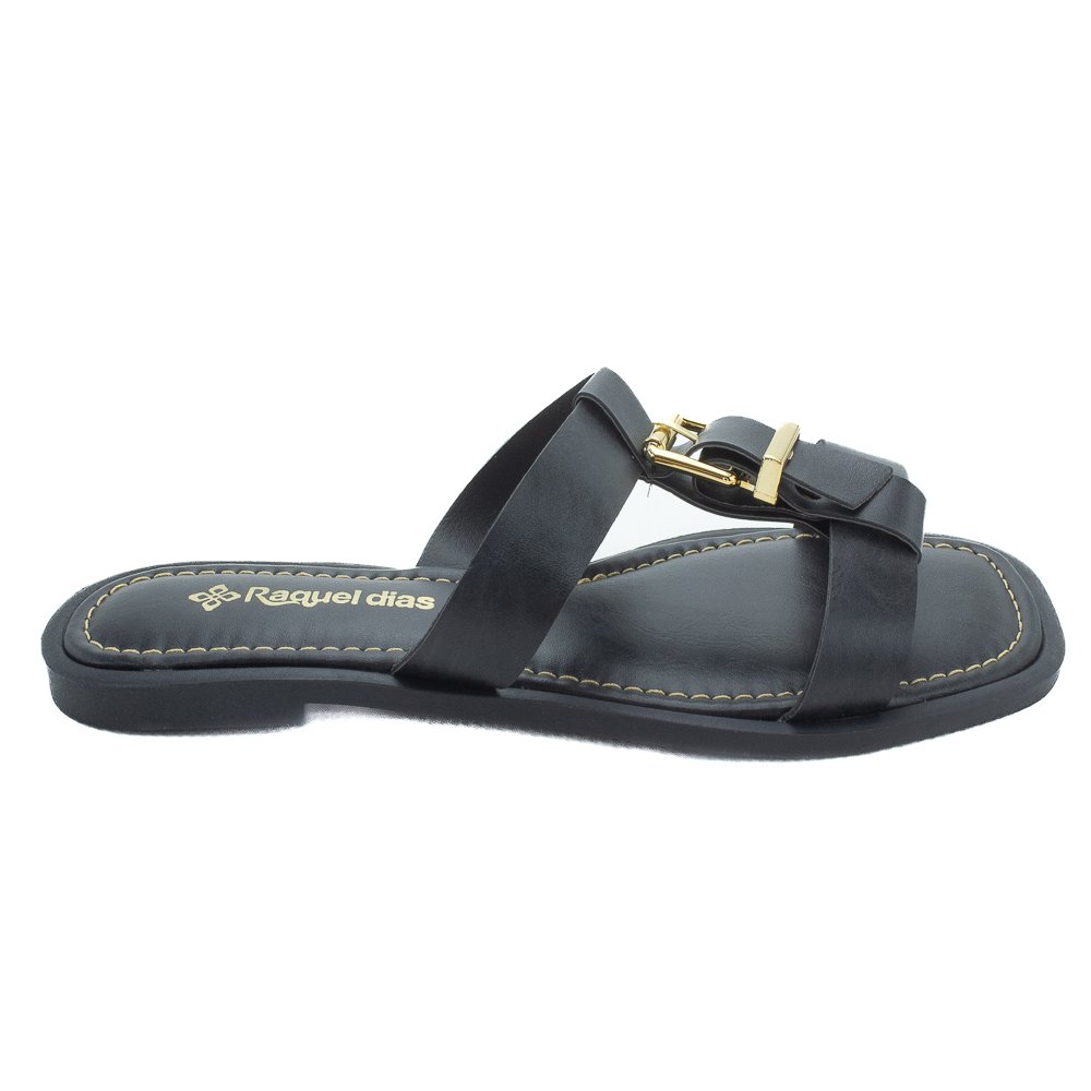 Rasteira Feminina Raquel Dias 951942 - Preto
