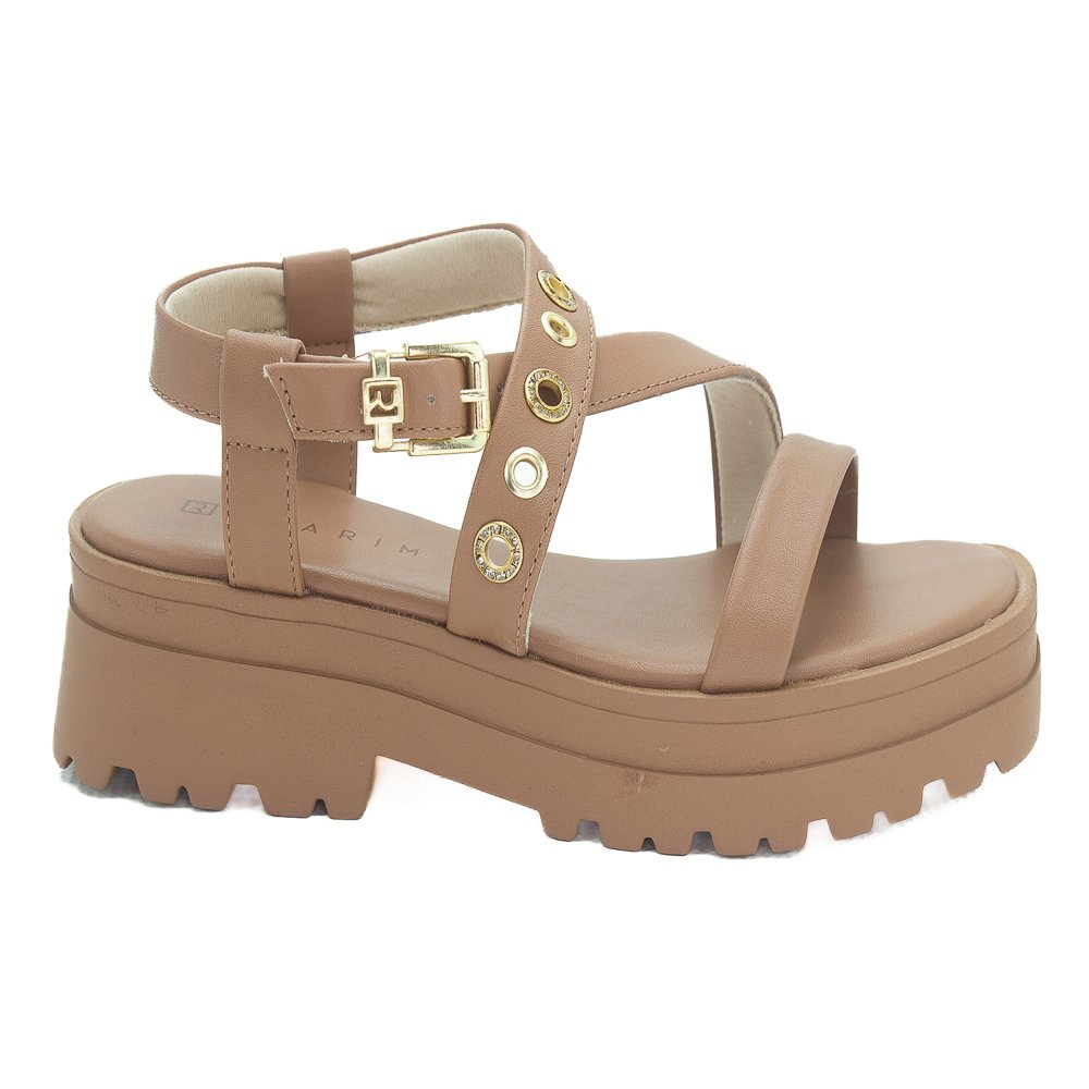 Sandália Feminina Ramarim 25-38201 - Marrom