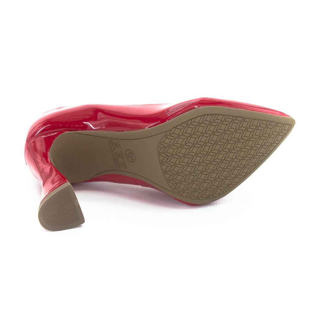 Scarpin Feminino Mariotta 19472-01 - Vermelho Vermelho 4
