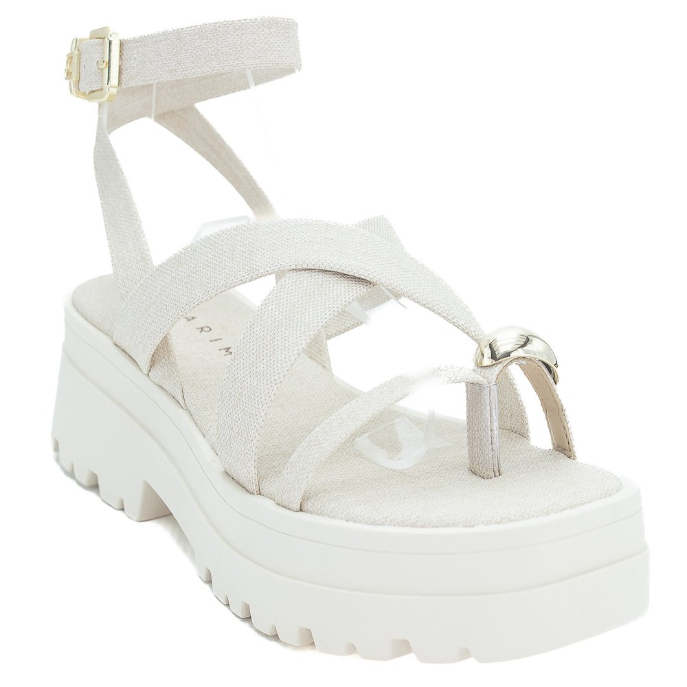 Sandália Feminina Ramarim 25-38204 - Off White Branco 2