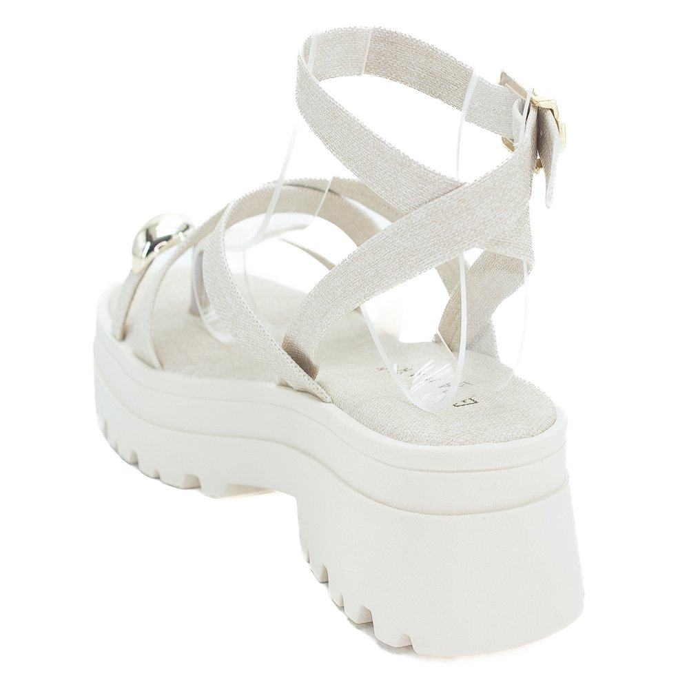 Sandália Feminina Ramarim 25-38204 - Off White Branco 3