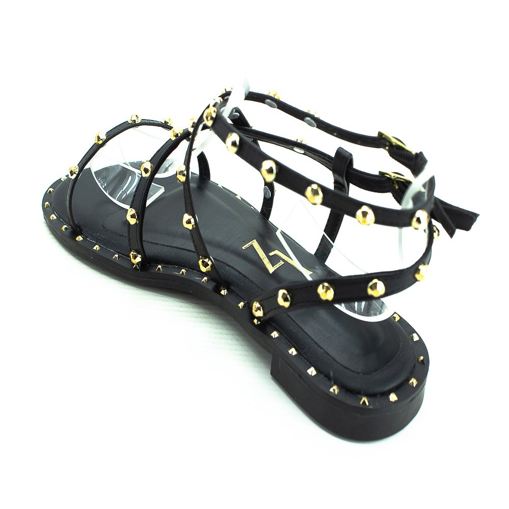 Sandália Feminina Lady Lizzy 3004-2026 - Preto Preto 2