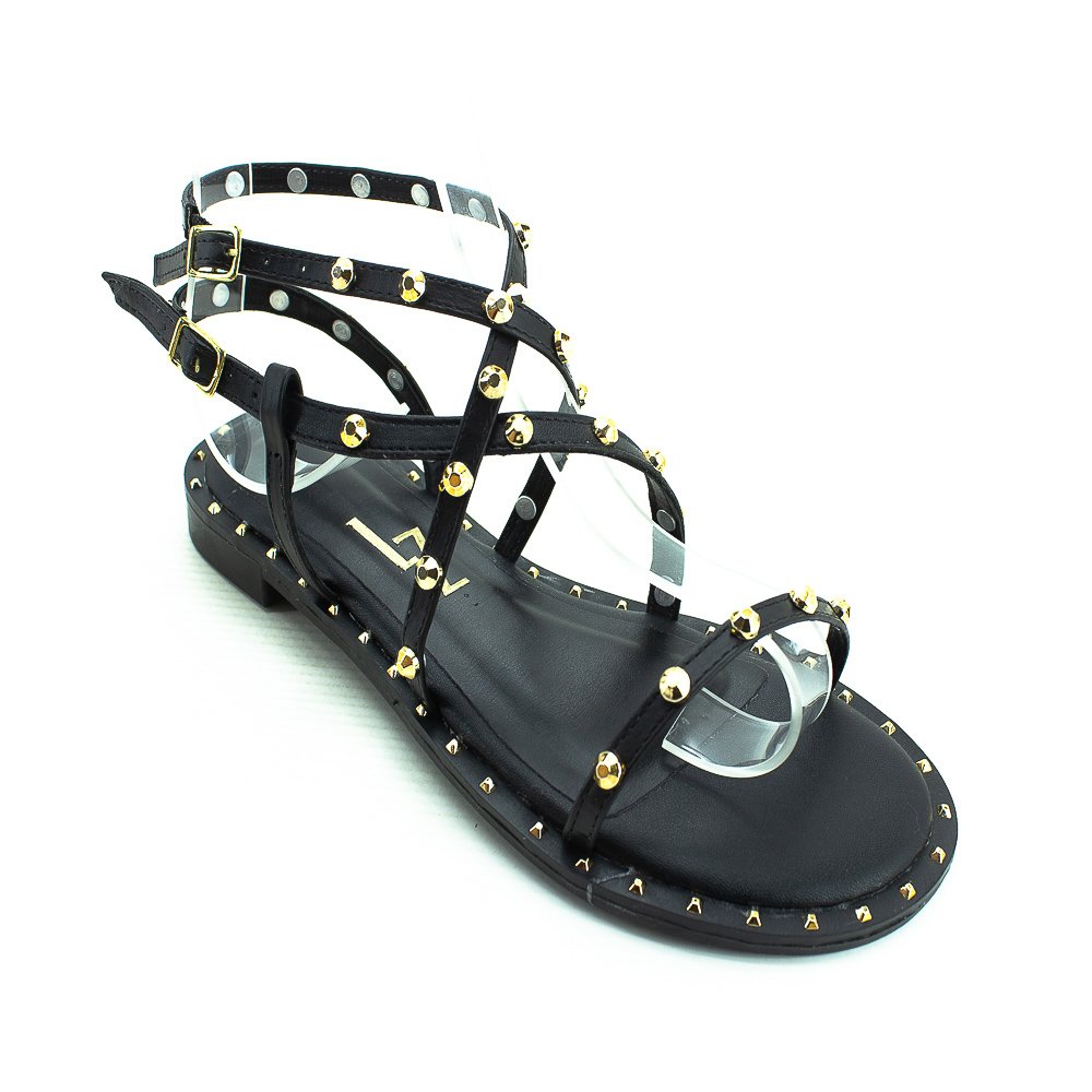 Sandália Feminina Lady Lizzy 3004-2026 - Preto Preto 3