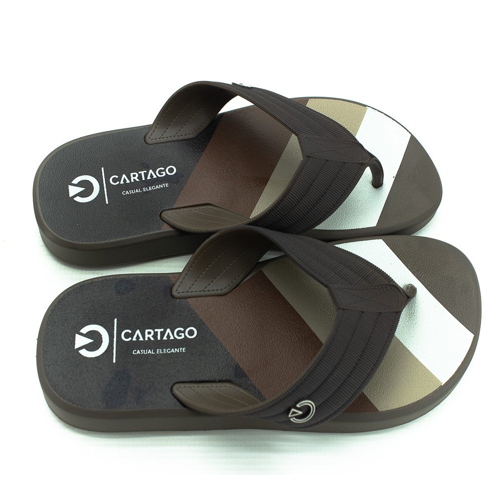 Chinelo Masculino Cartago Montreal - Marrom Marrom 2
