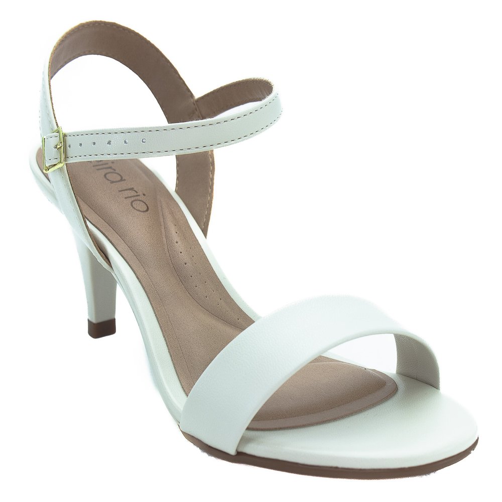 Sandália Feminina Beira Rio 8308.1430 - Branco Branco 2