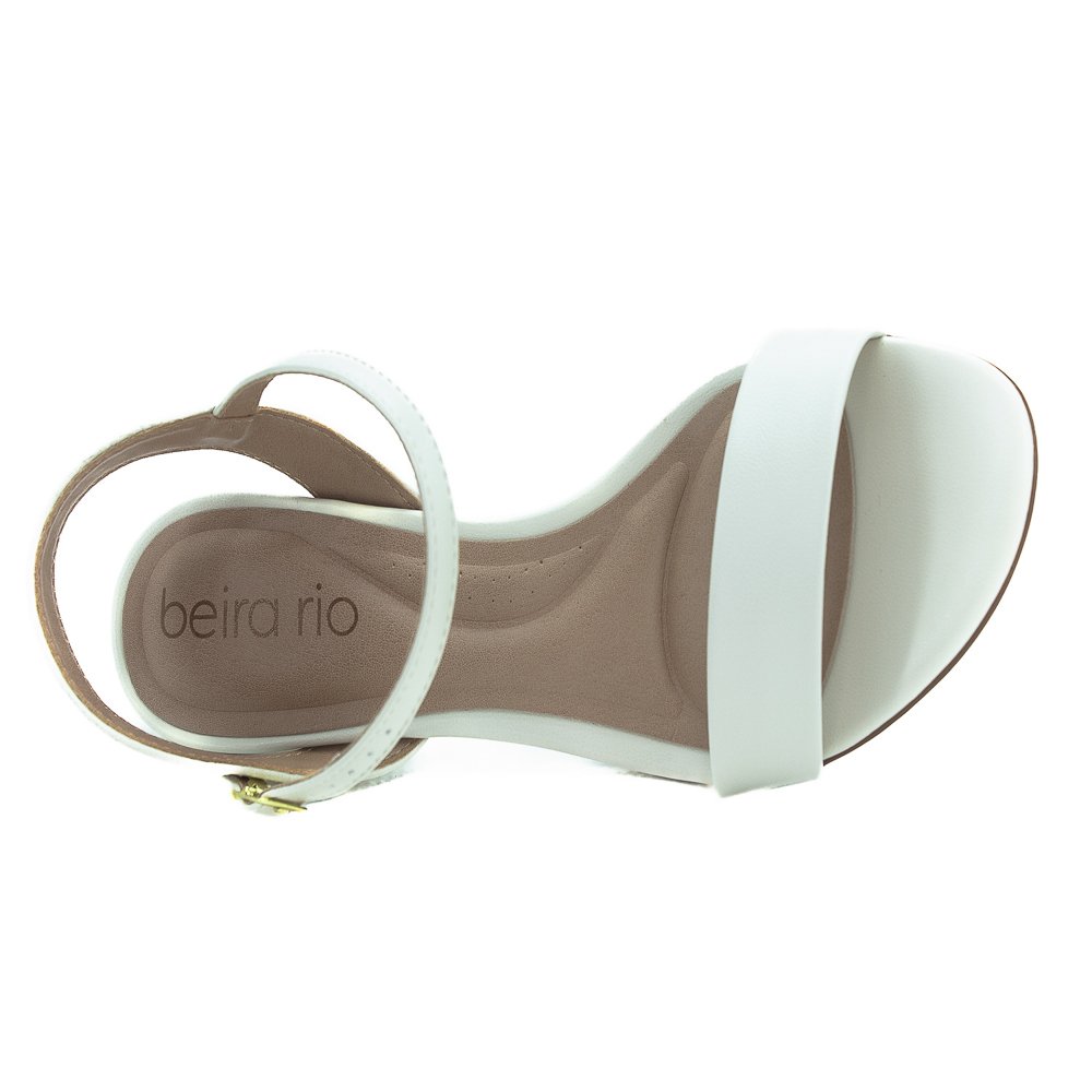 Sandália Feminina Beira Rio 8308.1430 - Branco Branco 5
