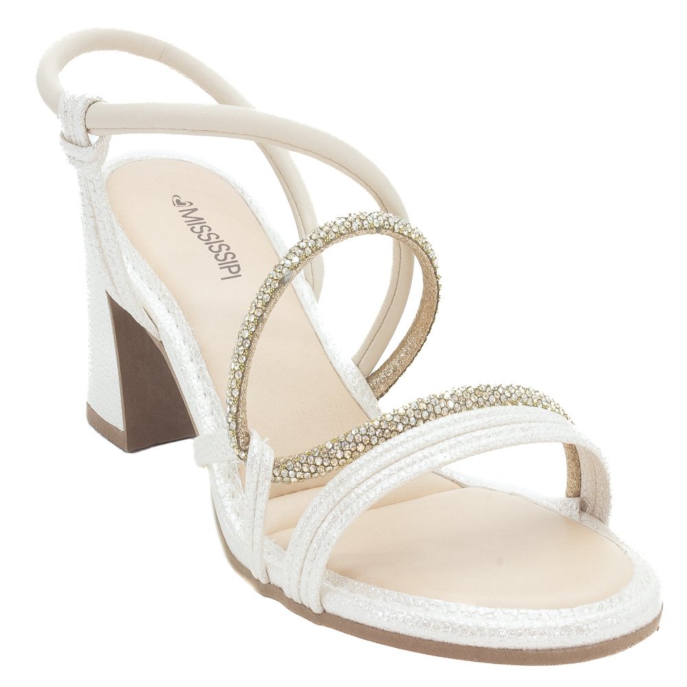 Sandália Feminina Mississipi MC415 - Off White Branco 2