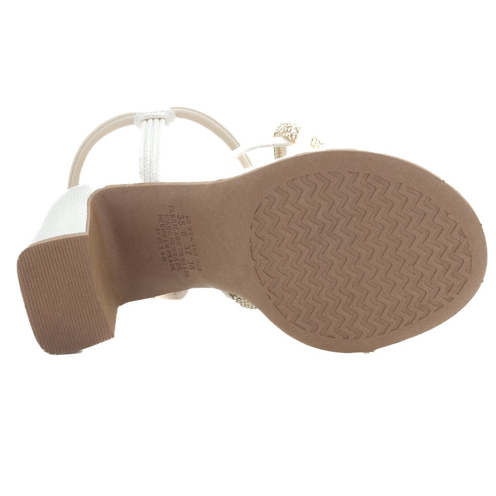 Sandália Feminina Mississipi MC415 - Off White Branco 4