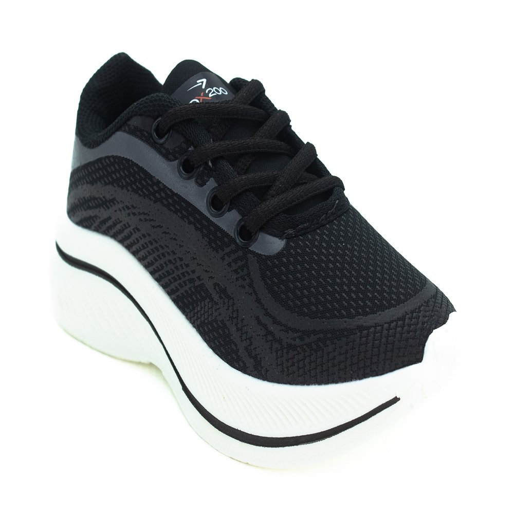 Tênis Infantil Menino Box 200 Bk2006 - Preto Preto/Vermelho 2