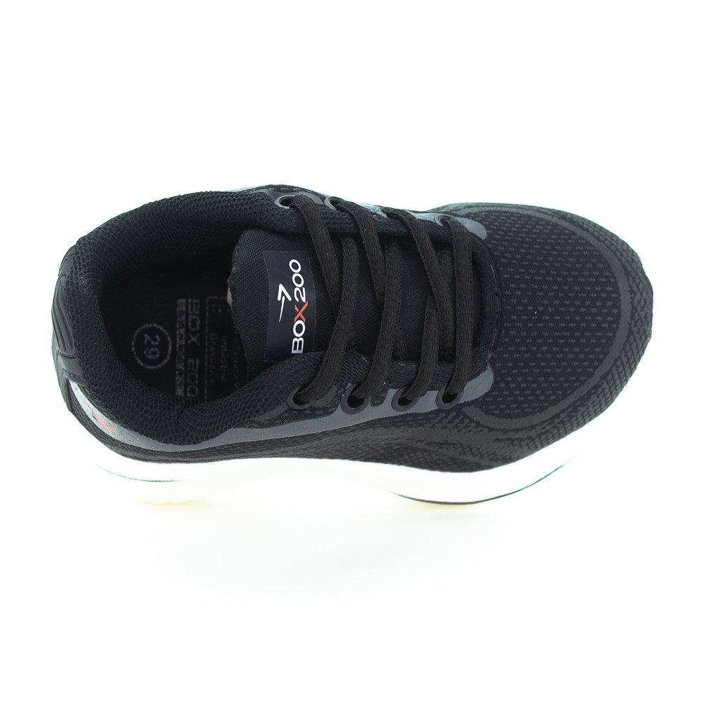 Tênis Infantil Menino Box 200 Bk2006 - Preto Preto/Vermelho 5