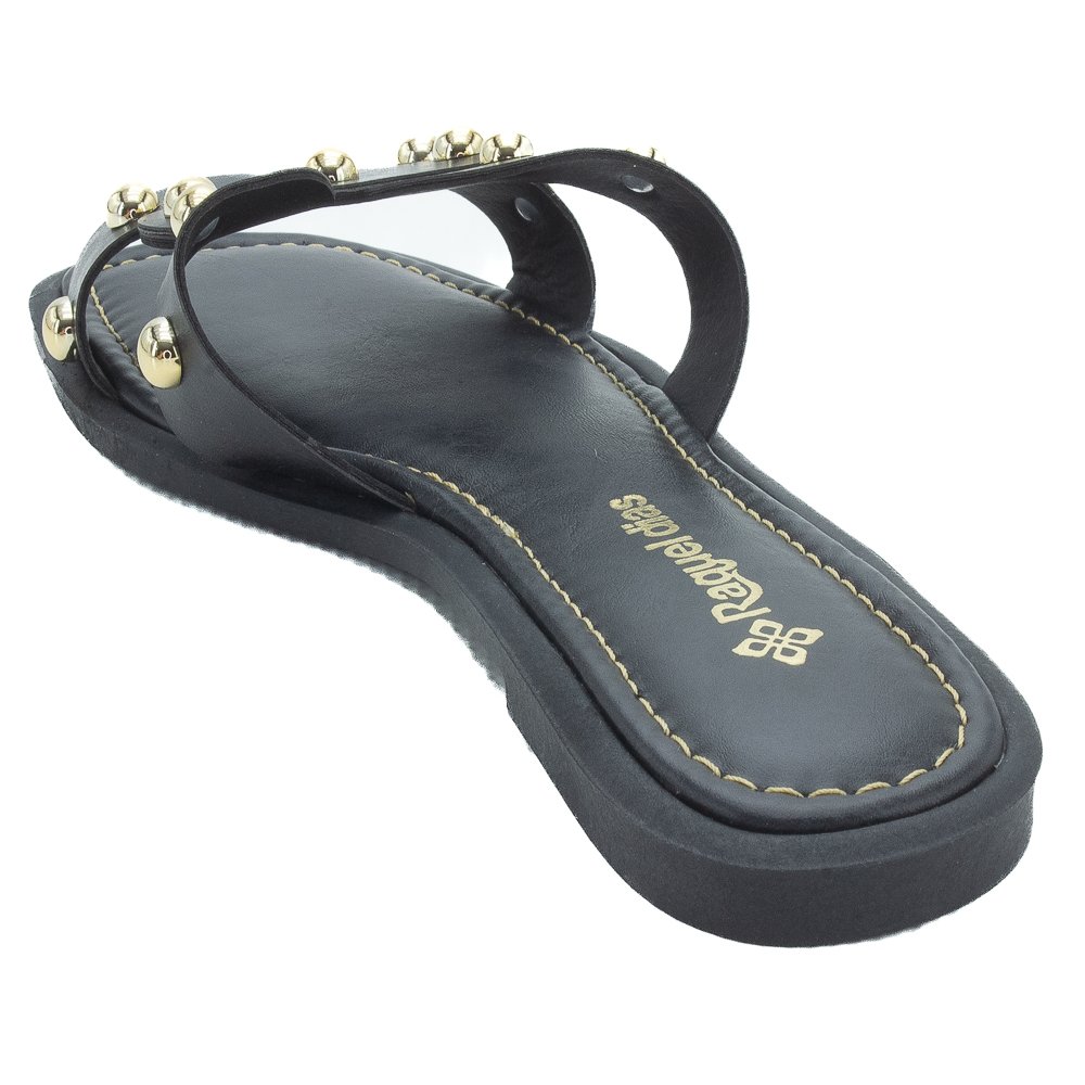Rasteira Feminina Raquel Dias 951921 - Preto Preto 3