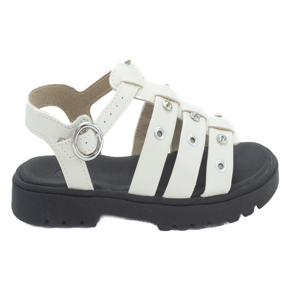 Sandália Infantil Menina Molekinha 2344.146 - Branco
