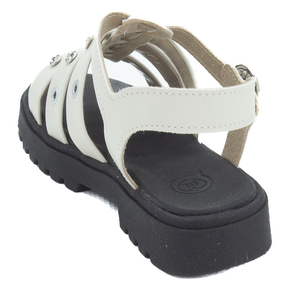 Sandália Infantil Menina Molekinha 2344.146 - Branco Branco 3