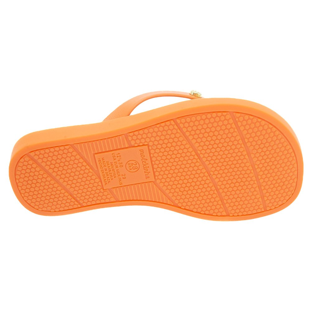 Chinelo Infantil Menina Molekinha 2372.200 - Laranja Laranja 4
