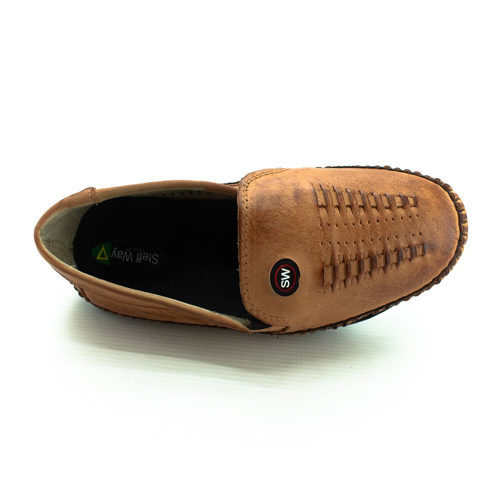 Mocassim Masculino Steff Way 1426-103 - Marrom Marrom 5