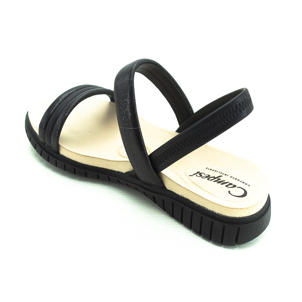 Sandália Feminina Campesi Cp052 - Preto Preto 3