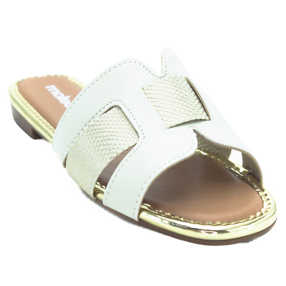 Rasteira Feminina Moleca 5435.553 - Branco
