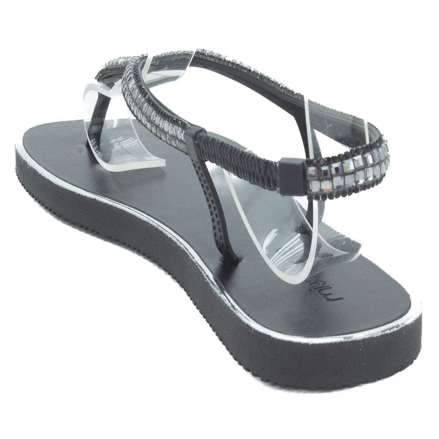 Sandália Feminina Miss Love SD-2402 - Preto Preto 3