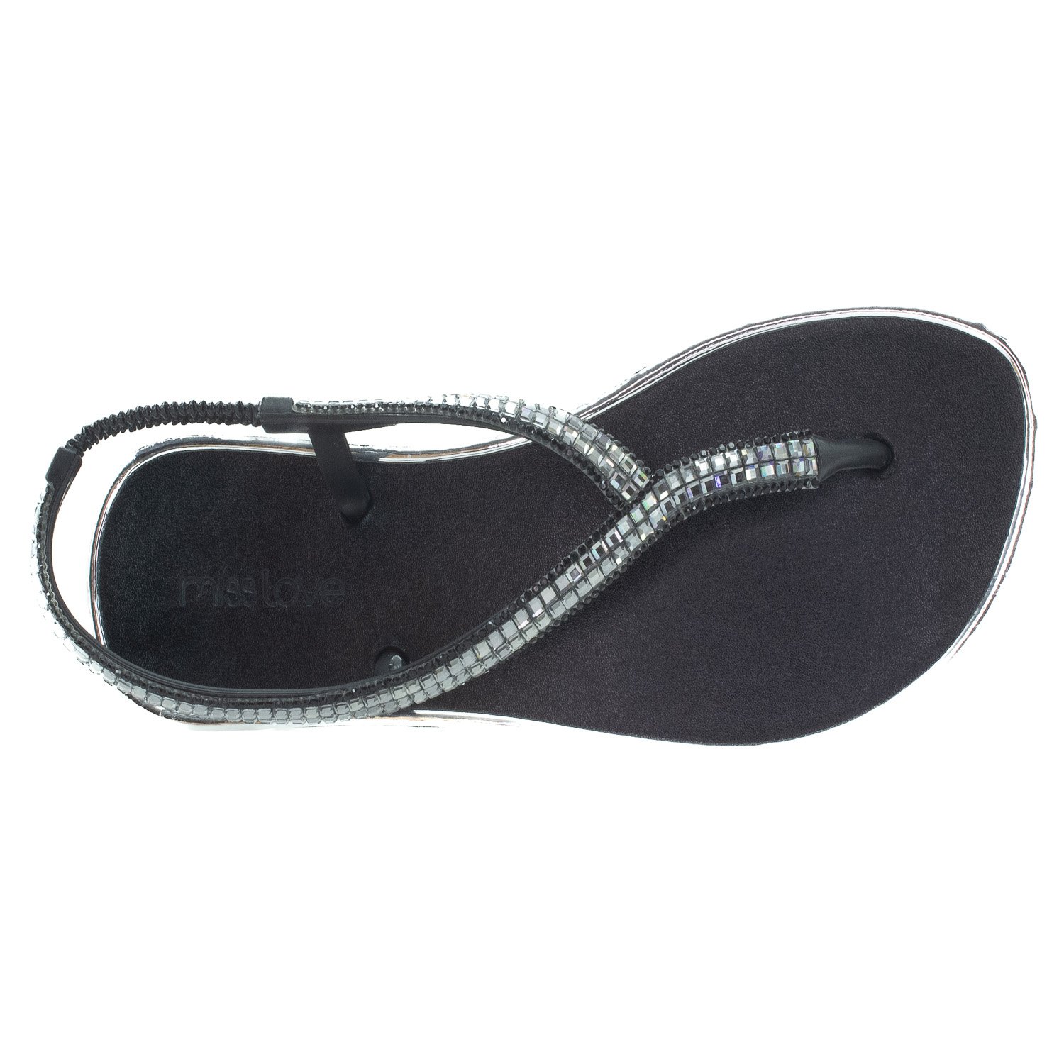 Sandália Feminina Miss Love SD-2402 - Preto Preto 5