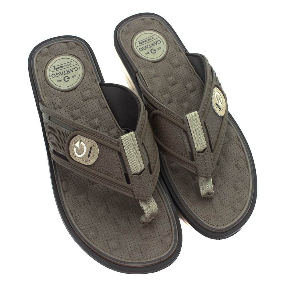 Chinelo Masculino Cartago Lyon IV - Marrom