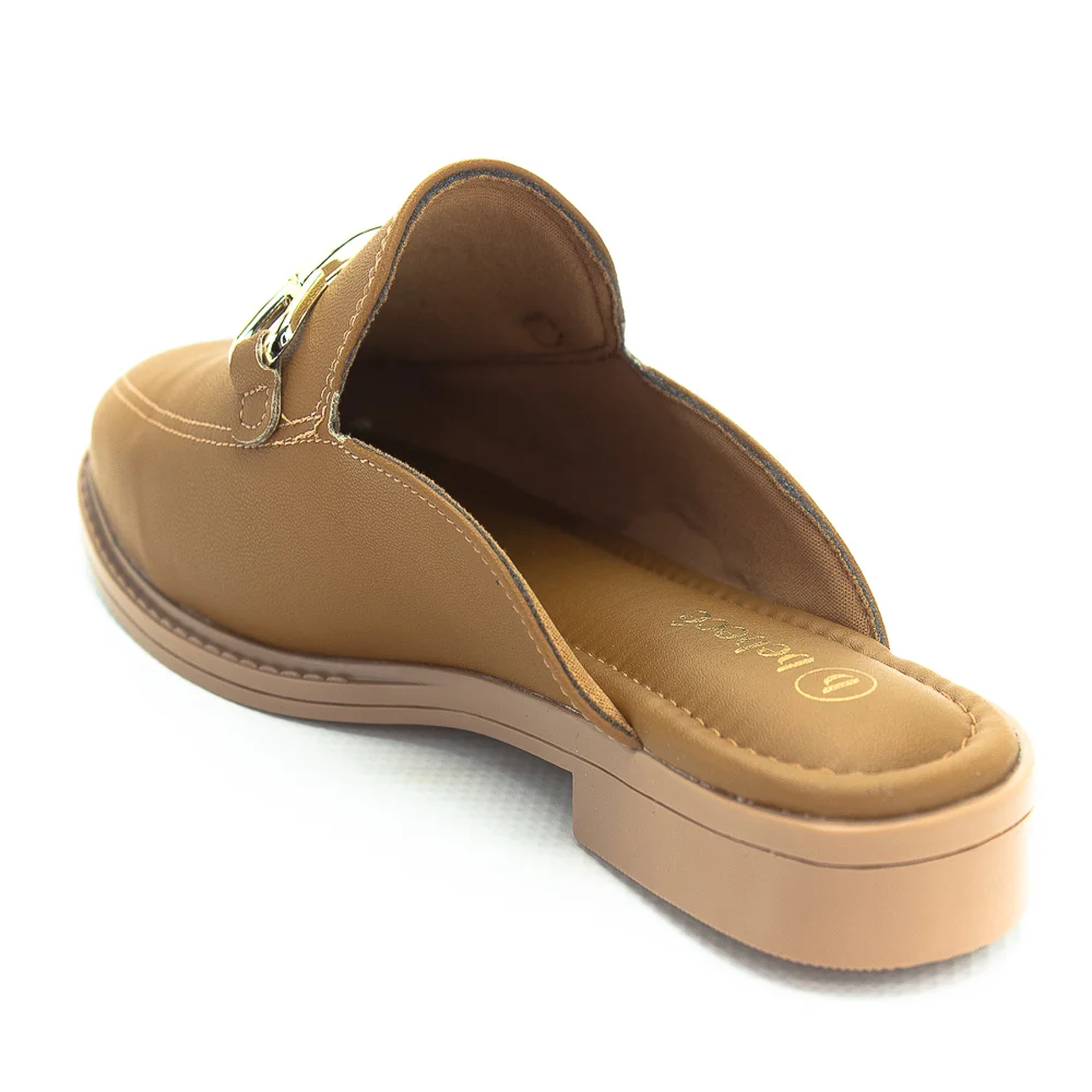 Mule Feminino Bebecê T1610-042 - Marrom Marrom 3