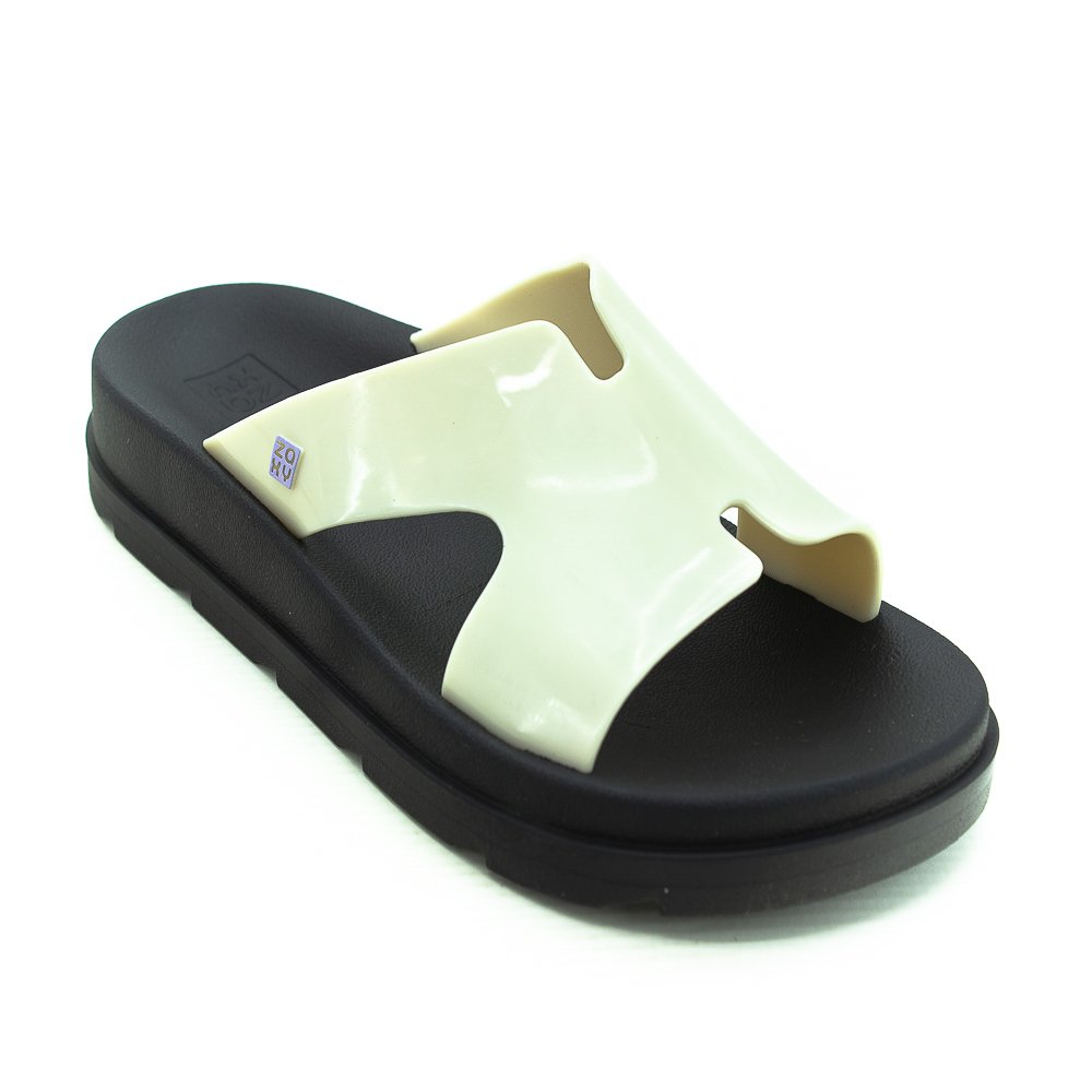 Chinelo Feminino Zaxy Daily Slide A - Off White Branco 2