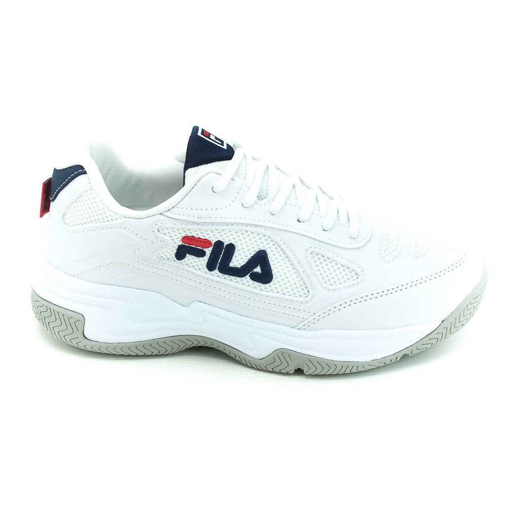 Tênis Masculino Fila Lugano 7.0 - Branco Branco 2