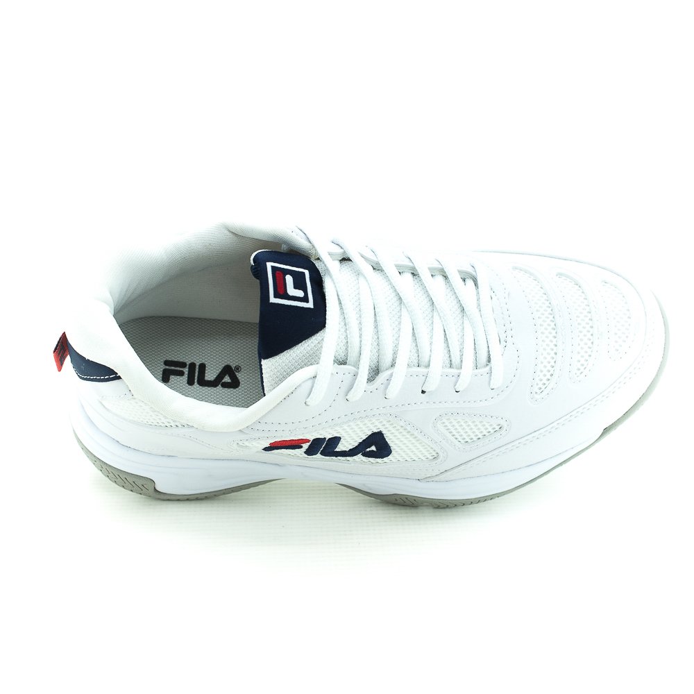 Tênis Masculino Fila Lugano 7.0 - Branco Branco 5