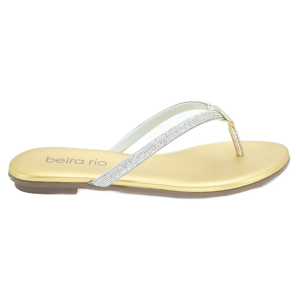 Rasteira Feminina Beira Rio 8384.770 - Dourado