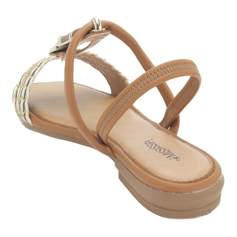 Sandália Feminina Mississipi MF302 - Marrom Marrom 3