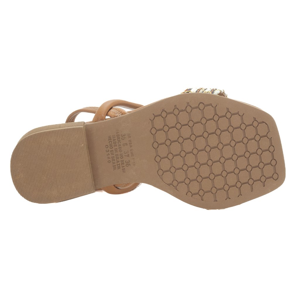 Sandália Feminina Mississipi MF302 - Marrom Marrom 4
