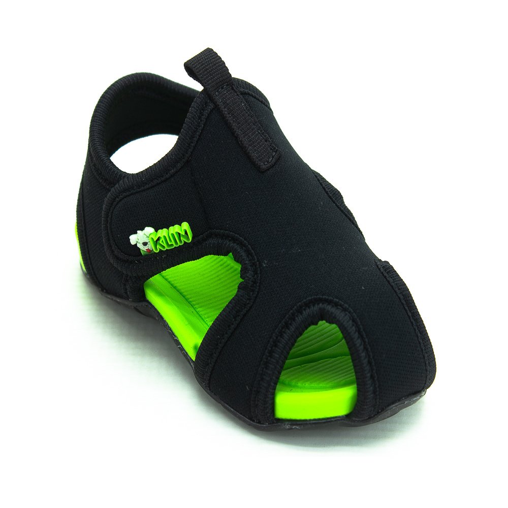 Sandália Infantil Menino Klin Like - Preto Preto 2