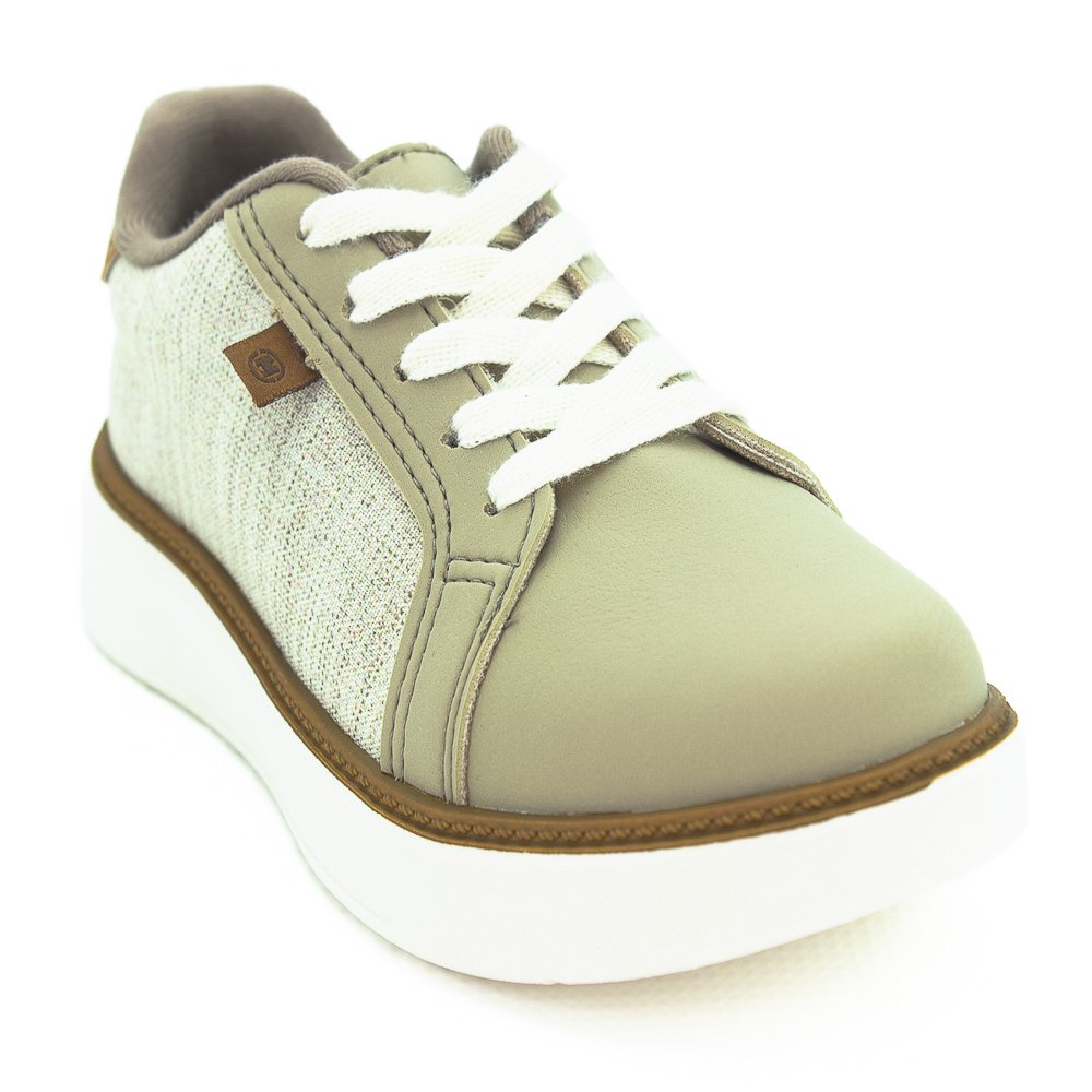 Tênis Infantil Menino Molekinho 2861.203 - Off White Branco 2