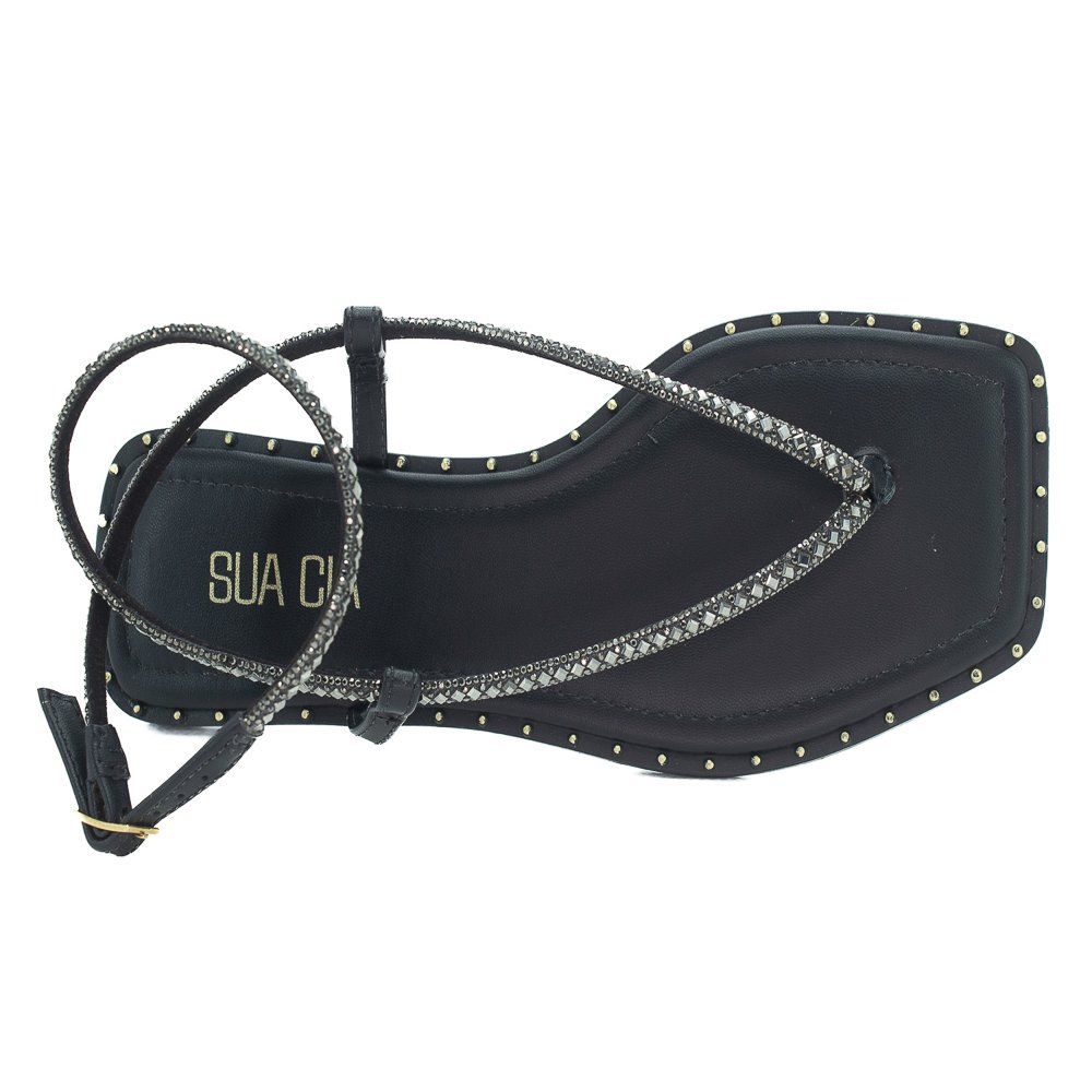 Sandália Feminina Sua Cia 8394.16121 - Preto Preto 5