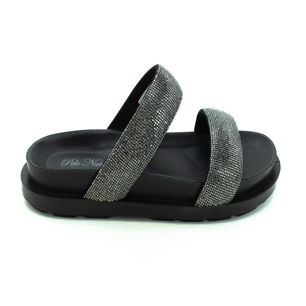 Papete Feminina Pele Natural 425-4 - Preto