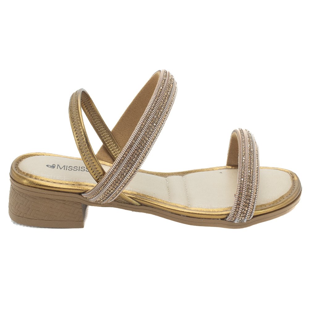 Sandália Feminina Mississipi ME133 - Bronze