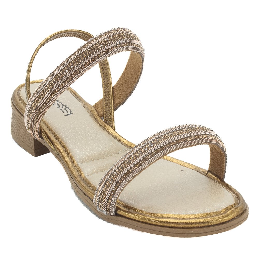 Sandália Feminina Mississipi ME133 - Bronze Marrom 2