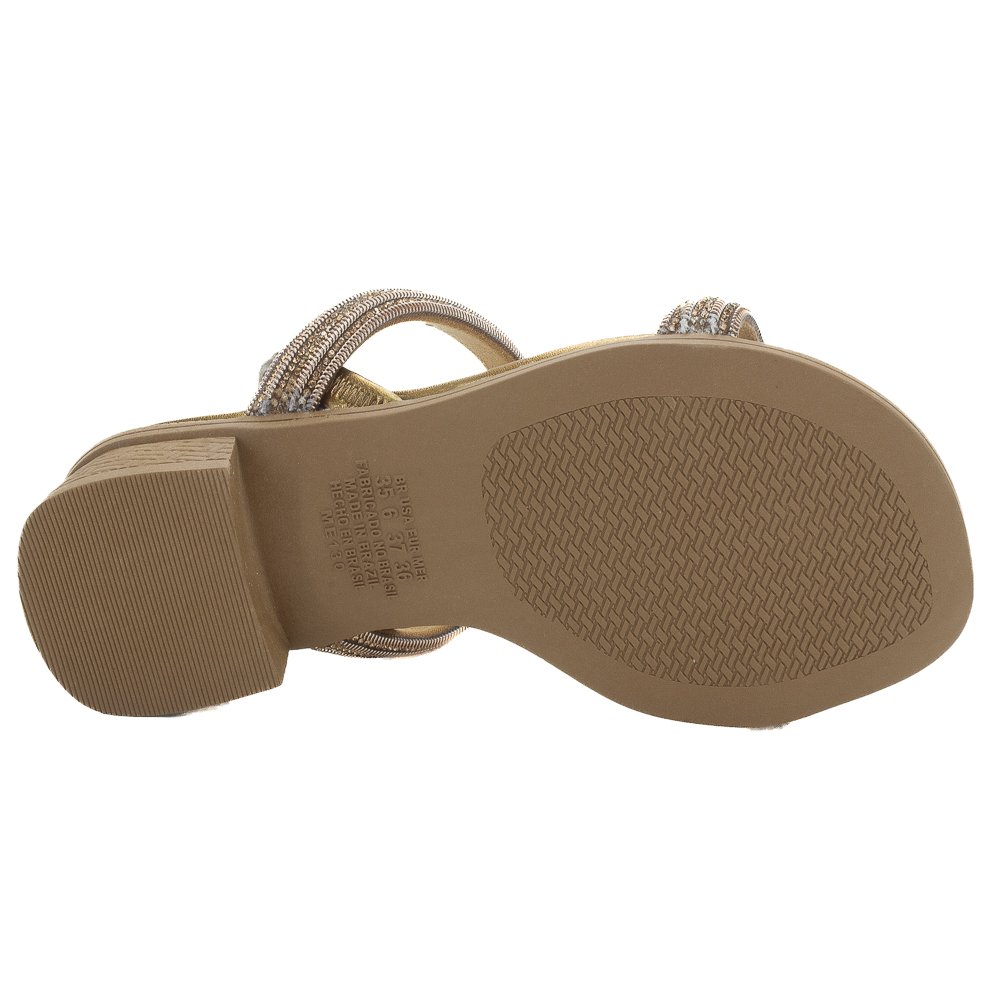 Sandália Feminina Mississipi ME133 - Bronze Marrom 4