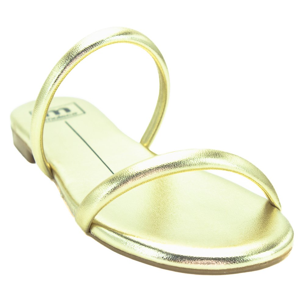 Rasteira Feminina Moleca 5557.100 - Dourado Dourado 2