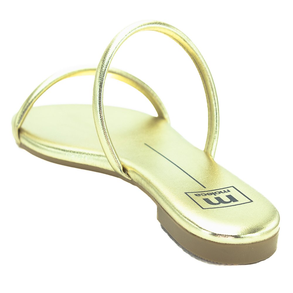 Rasteira Feminina Moleca 5557.100 - Dourado Dourado 3