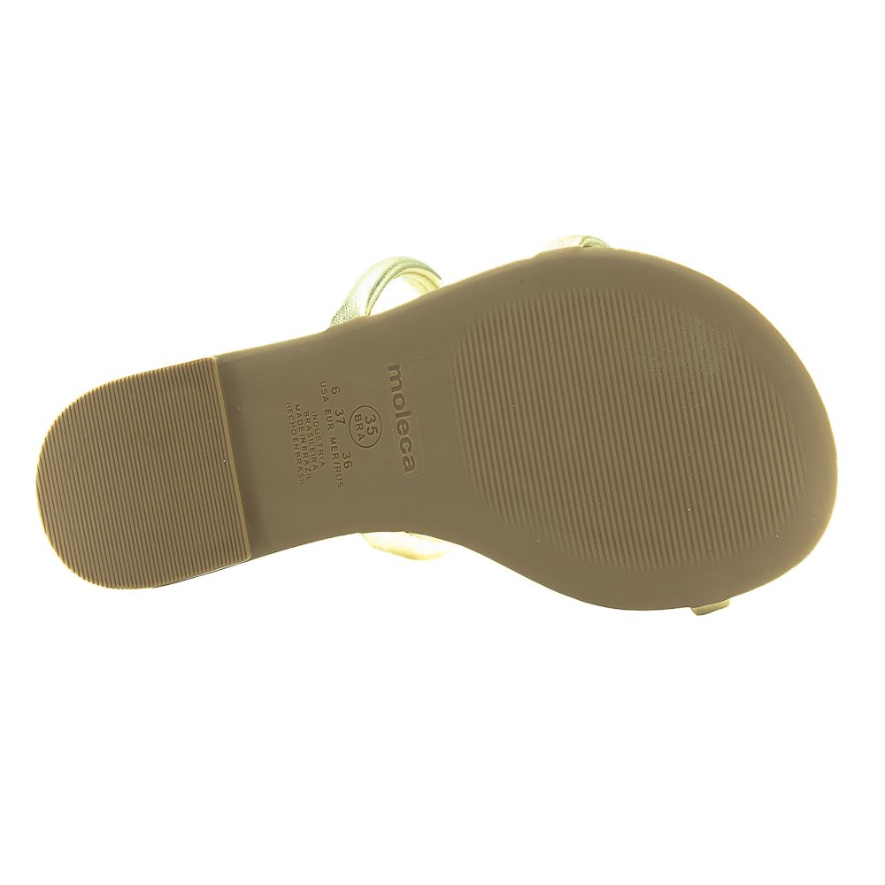 Rasteira Feminina Moleca 5557.100 - Dourado Dourado 4