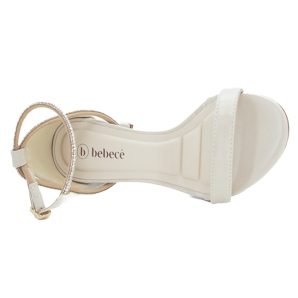 Sandália Feminina Bebecê T6059-501 - Off White Branco 5