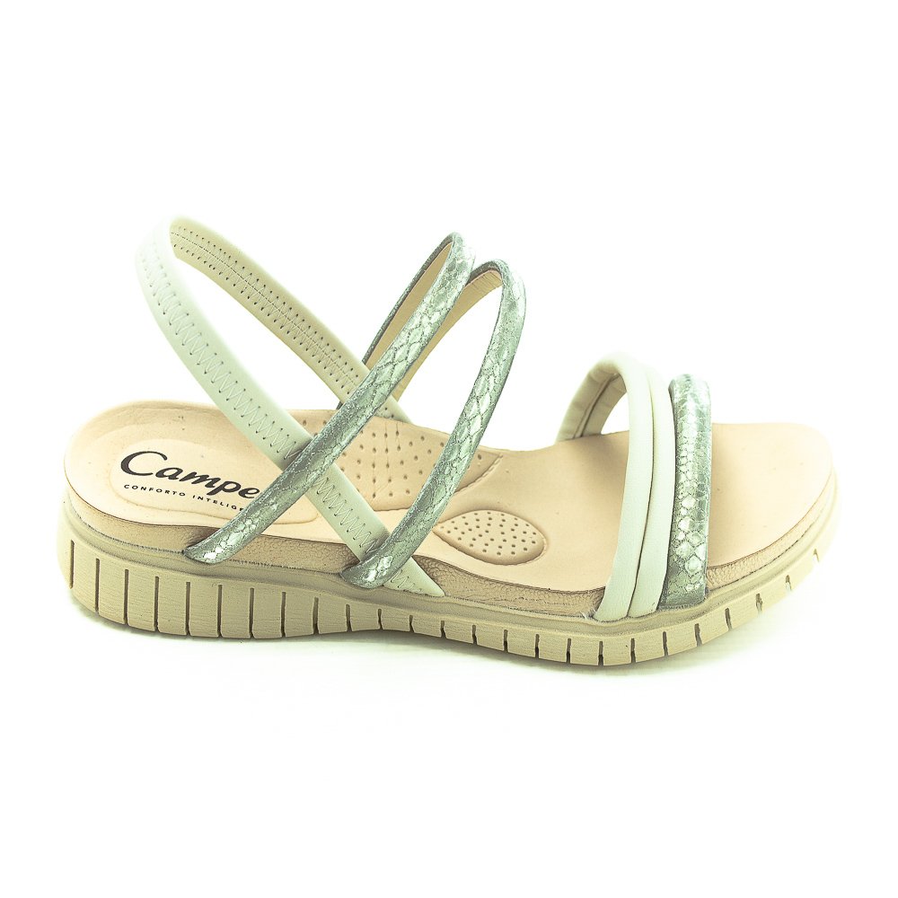 Sandália Feminina Campesi Cp204 -Dourado