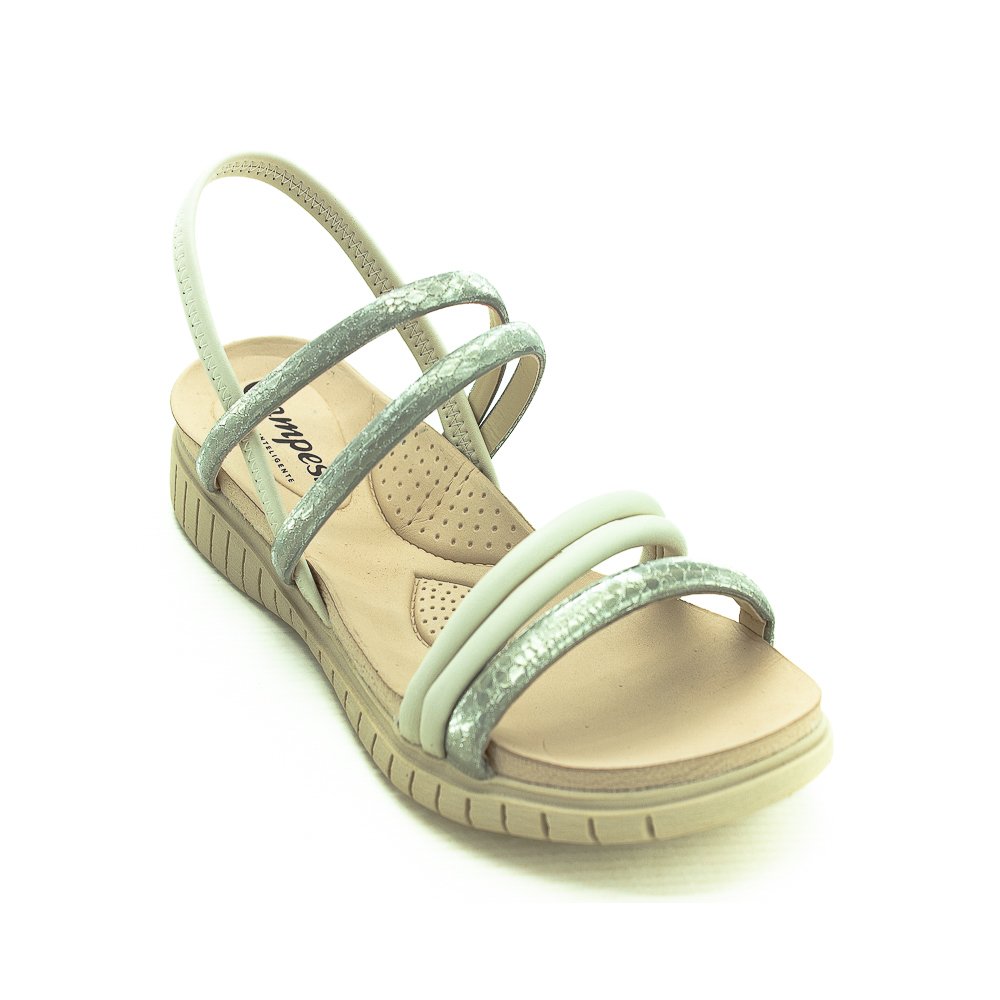 Sandália Feminina Campesi Cp204 -Dourado Dourado 2