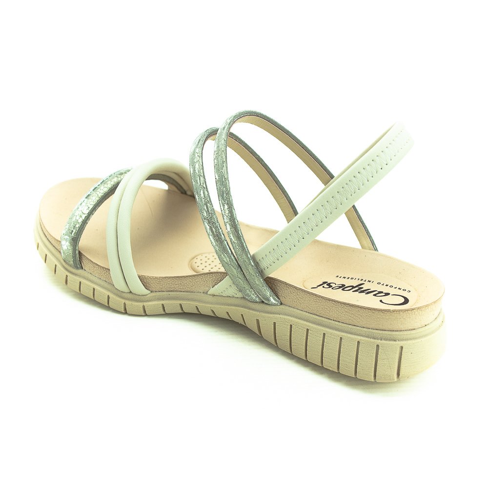 Sandália Feminina Campesi Cp204 -Dourado Dourado 3