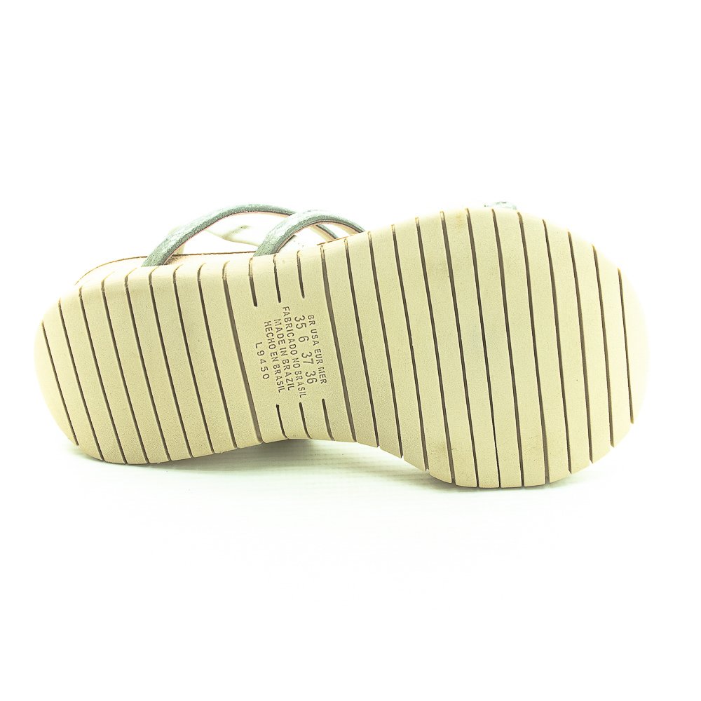 Sandália Feminina Campesi Cp204 -Dourado Dourado 4