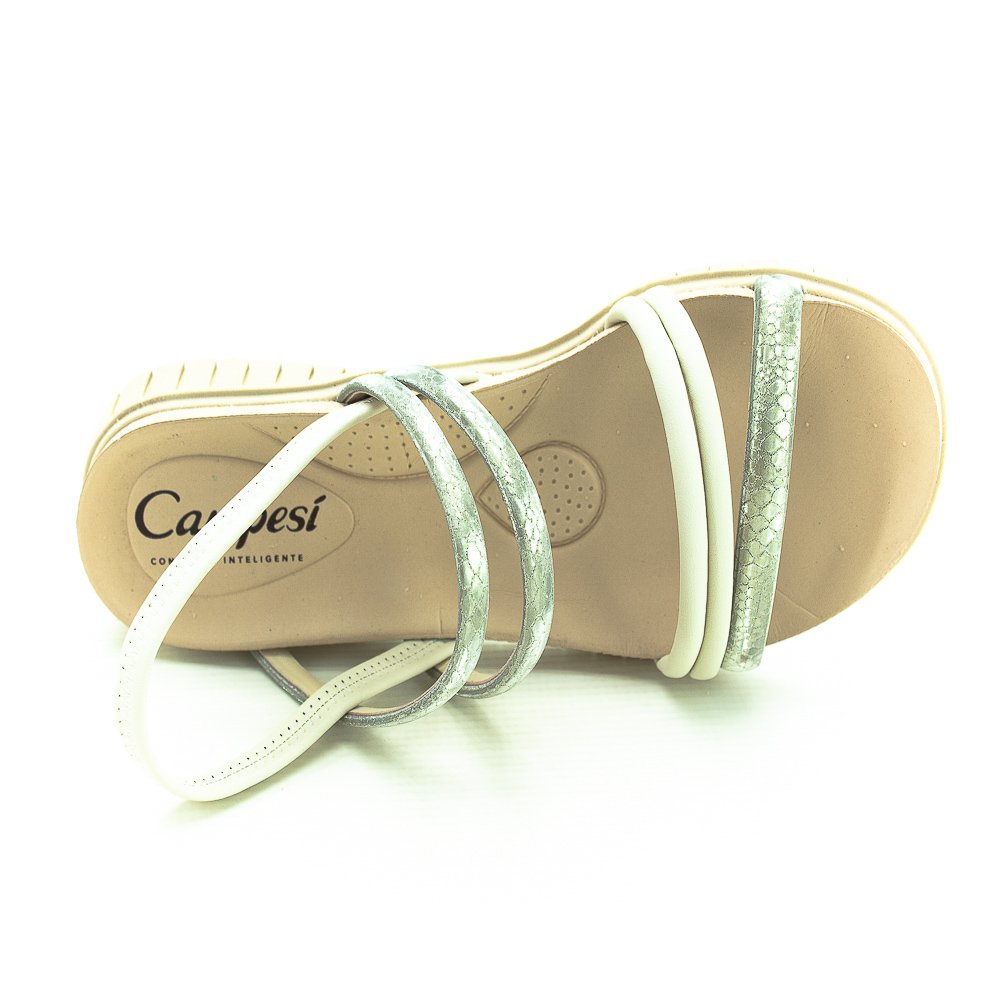 Sandália Feminina Campesi Cp204 -Dourado Dourado 5