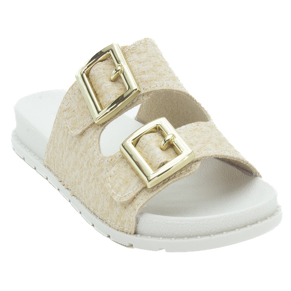 Chinelo Infantil Menina Molekinha 2341.126 - Creme Bege 2
