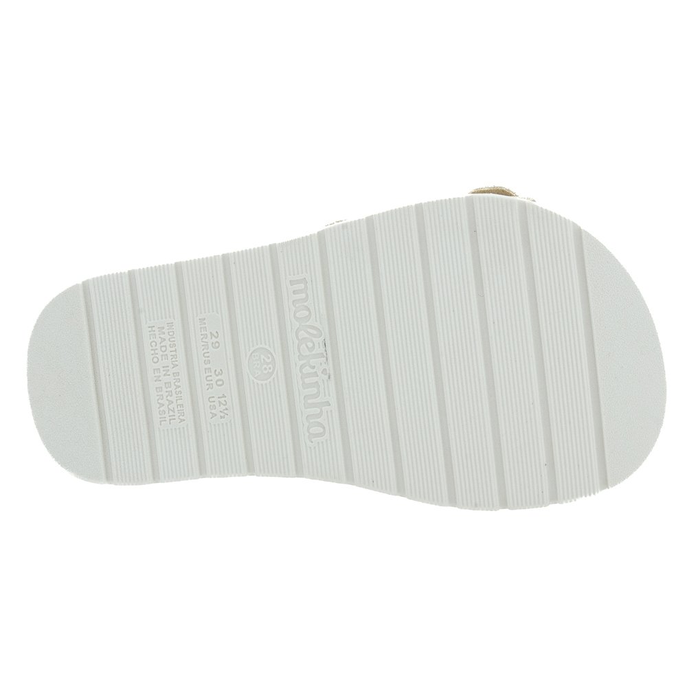 Chinelo Infantil Menina Molekinha 2341.126 - Creme Bege 4