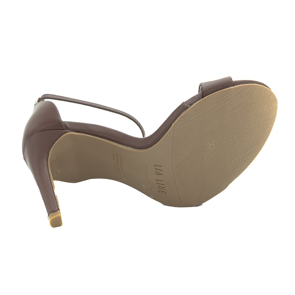 Sandália Feminina Lia Line 2394.72050 - Marrom Marrom 4